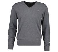 GANT Herren Strickpullover - CLASSIC COTTON V-NECK, Baumwolle, V-Ausschnitt, Regular Fit Grau / L L Grau
