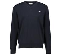 Gant Herren Strickpullover CLASSIC COTTON V-NECK, schwarz, Gr. M