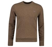 GANT Herren Strickpullover - SUPERFINE LAMBSWOOL C-NECK, Rundhals, Wolle Braun / L L Braun