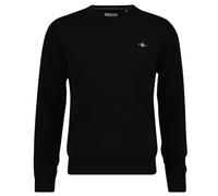 GANT Herren Strickpullover - SUPERFINE LAMBSWOOL C-NECK, Rundhals, Wolle Schwarz / 4XL 4XL Schwarz