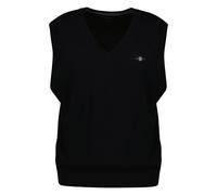 GANT Herren Strickpullunder - CLASSIC COTTON VEST, V-Ausschnitt, Baumwolle XXXL Schwarz