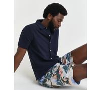 GANT Herren Strukturiertes Kurzarmhemd (XXXL) EVENING Blau