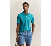 Poloshirt GANT "Poloshirt SUNFADED POLO", Herren, Gr. L, blau (blau (aqua blau)), Obermaterial: 100% Baumwolle CO., Shirts (29459027-L) blau (aqua blau)