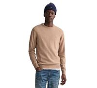 Gant Herren Superfine Lambswool C-Neck Pullover, Dk. Sand Melange, XL EU