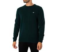 GANT Pullover Superfine Lambswool – Tartan Grün – Gerippte Abschlüsse – Herren Größe XXL