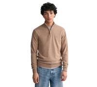 GANT Herren Superfine Lambswool Half Zip Pullover, DK. Sand Melange, 31-35