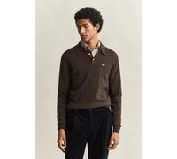 GANT Herren Superfine Lambswool Polopullover (4XL) DARK Braun MELANGE