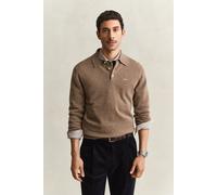 GANT Herren Superfine Lambswool Polopullover (XXXL) LIGHT Braun MELANGE