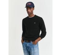 GANT Herren Superfine Lambswool Rundhalspullover (M) Schwarz