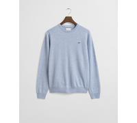 GANT Herren Superfine Lambswool Rundhalspullover (S) Blau