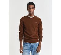 Gant Herren Strickpullover aus Lammwolle SUPERFINE LAMBSWOOL, braun, Gr. XL