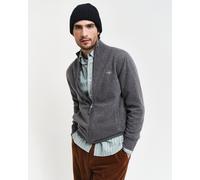 Gant Herren Strickjacke aus Lammwolle, anthrazit, Gr. XXL