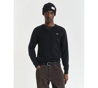 Gant Superfine Lambswool Pullover Mit V-ausschnitt XL Black