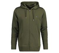 GANT Herren Sweatjacke - REGULAR SHIELD FULL ZIP HOODIE, Kapuze, Baumwoll-Mix 4XL Grün