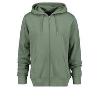 GANT Herren Sweatjacke - REGULAR SHIELD FULL ZIP HOODIE, Kapuze, Baumwoll-Mix Grün (Dry Green) 5XL