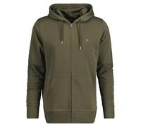 GANT Herren Sweatjacke - REGULAR SHIELD FULL ZIP HOODIE, Kapuze, Baumwoll-Mix Grün L