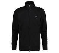 GANT Herren Sweatjacke - REGULAR SHIELD FULL ZIP SWEAT, Reißverschluss, Stehkragen Schwarz XL