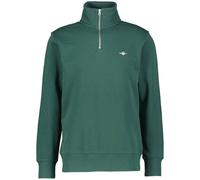 GANT Herren Reguläres Shield-Sweatshirt Mit Halbem Reißverschluss, Tartan Green, M