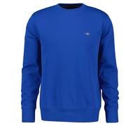 GANT Herren Sweatshirt - REGULAR SHIELD C-NECK SWEAT, Rundhals, Baumwoll-Mix Blau (Lapis) / L L Blau