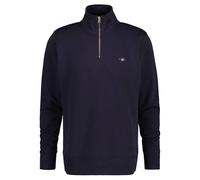 GANT Herren Sweatshirt - REGULAR SHIELD HALF ZIP SWEAT, Reißverschluss-Kragen, Logo Blau 5XL