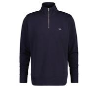 GANT Herren Sweatshirt - REGULAR SHIELD HALF ZIP SWEAT, Reißverschluss-Kragen, Logo Blau / 5XL 5XL Blau
