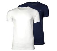 T-Shirt GANT "T-Shirt C-NECK T-SHIRT 2-PACK 2er Pack", Damen, Gr. M, blau (marineblau, weiß), Obermaterial: 100% Baumwolle CO., Shirts T-Shirt (19124819-M) marineblau, weiß
