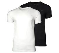 GANT Herren T-Shirt, 2er Pack - C-NECK T-SHIRT 2-PACK, Rundhals, kurzarm, Cotton Schwarz/Weiß S