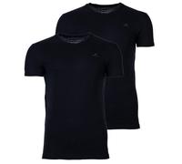 GANT Herren T-Shirt, 2er Pack - V-Ausschnitt, V-Neck, kurzarm, Baumwolle Schwarz M