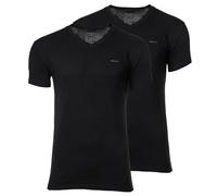 Gant 900012018 Kurzarm-t-shirt Mit V-ausschnitt 2 Einheiten XL Black