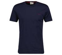 GANT Herren T-Shirt - CONTRAST LOGO, Rundhals, kurzarm, Baumwolle, Logo-Stickerei Blau 3XL