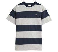 GANT Herren T-Shirt gestreift - BAR STRIPE T-SHIRT, Rundhals, Kurzarm, Baumwolle XXXL Grau