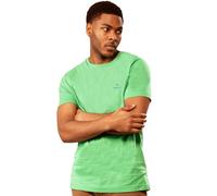 Gant | Herren T-Shirt mit Rundhalsausschnitt Kontrast Logo - Grün 4XL