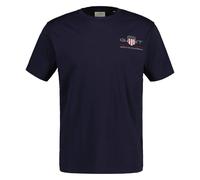GANT Herren T-Shirt - REG ARCHIVE SHIELD EMB, Rundhals, kurzarm, Stickerei Blau / 2XL XXL Blau