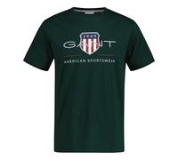 GANT Shield Regular Fit T-Shirt Rundhals grün, Bedruckt
