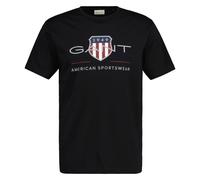 Gant Herren Reg Archive Shield T-Shirt T Shirt, Schwarz, 4XL EU