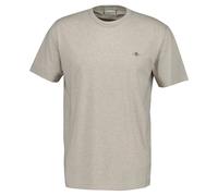 GANT T-Shirt REG Shield SS – Regular Fit – 100% Baumwolle – Beige (Seed Melange) – XXL