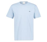 GANT Herren T-Shirt - REGULAR SHIELD, Rundhals, kurzarm, Baumwolle, Stickerei Blau (Fresh Blue) 5XL