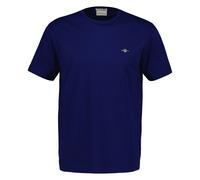GANT Herren T-Shirt - REGULAR SHIELD, Rundhals, kurzarm, Baumwolle, Stickerei Blau (Rich Navy) / 2XL XXL Blau
