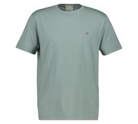 GANT Shield Regular Fit T-Shirt Rundhals grün, Einfarbig