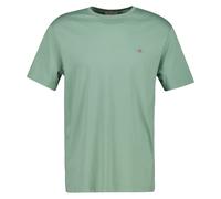 GANT Herren T-Shirt - REGULAR SHIELD, Rundhals, kurzarm, Baumwolle, Stickerei Grün (Surplus Mint) / L L Grün