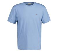 GANT Herren T-Shirt - REGULAR SHIELD, Rundhals, kurzarm, Baumwolle, Stickerei Hellblau 5XL