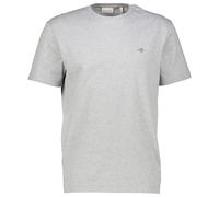 GANT T‑Shirt REG Shield SS – Regular Fit, Rundhals, Baumwolle, Grau M