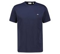GANT Herren T-Shirt Reg Shield – Regular Fit, Kurzarm, Rundhals, Baumwolle – Evening Blue XXL