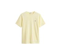 GANT Shield Regular Fit T-Shirt Rundhals Vanilla Yellow, Einfarbig
