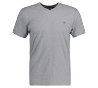 GANT Herren T-Shirt V-Neck, Slim Fit - SLIM SHIELD V-NECK T-SHIRT, Kurzarm, Cotton Grau / 4XL XXXXL Grau