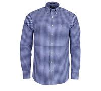 GANT Herren The Broadcloth Gingham Reg Bd Freizeithemd, Blau (College Blue 436), Large (Herstellergröße: L)
