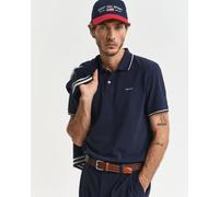 GANT - Tipped Piqué Poloshirt evening blue - Gr. - XXXL