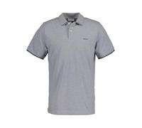 GANT Herren Poloshirt Tipping SS Pique Rugger Kurzarm Grau Melange XL