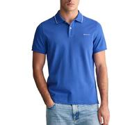 Gant Herren Tipping SS Pique Rugger Polohemd, Lapis Blue, L