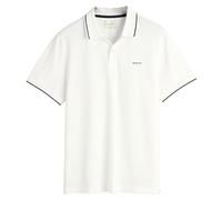 Gant Herren Tipping SS Pique Rugger, White, XL